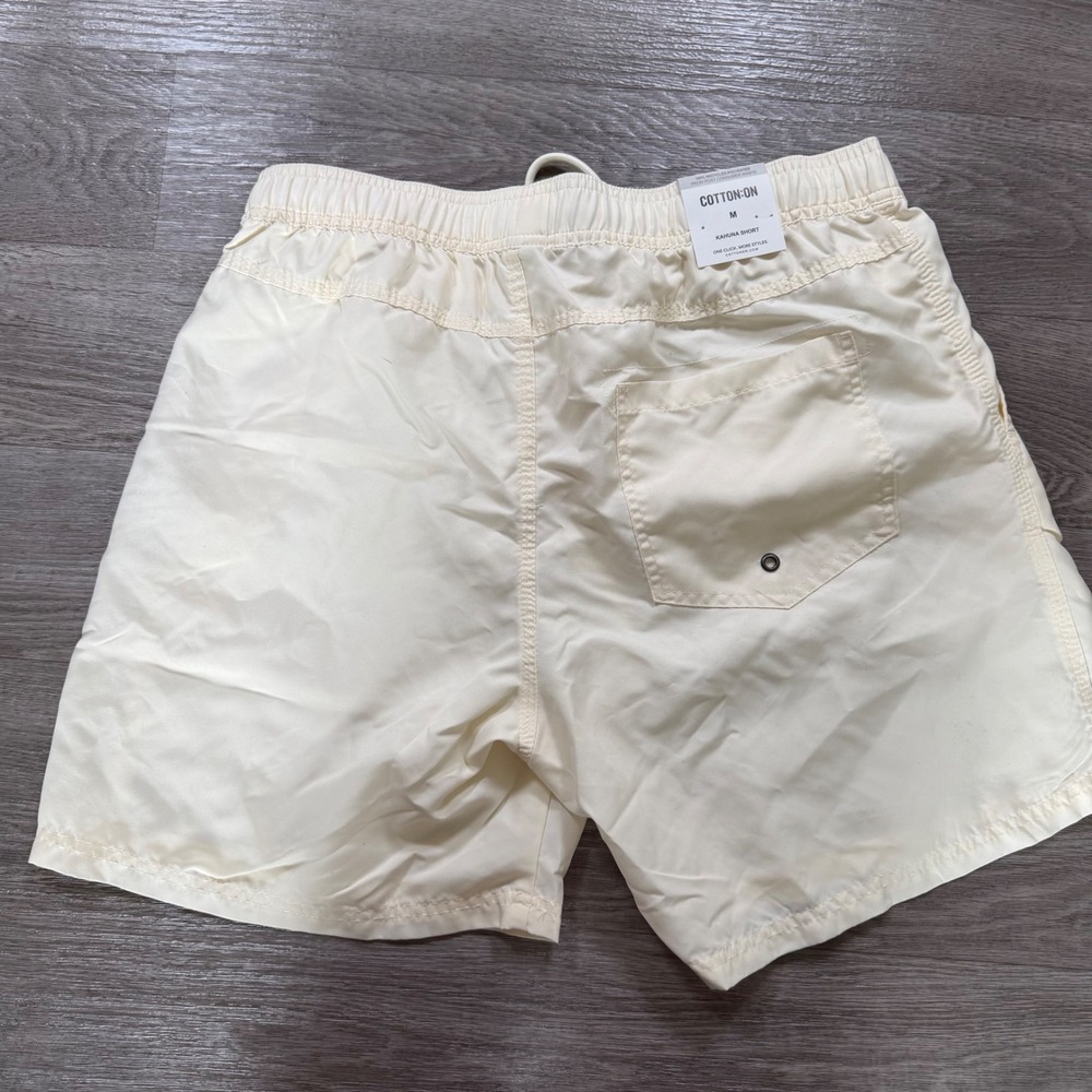 Cotton On Kahuna Shorts Mens‎ Medium Vintage Natural Recycled 391254-356 NEW